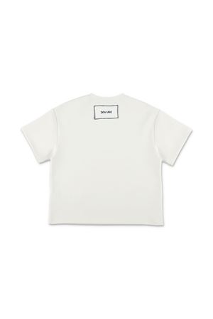 white cotton tshirt DOUUOD KIDS | DW8P61Z2858103